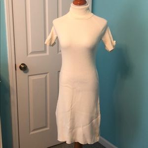 Cozy Holiday Sweater Dress Cream Sz Large